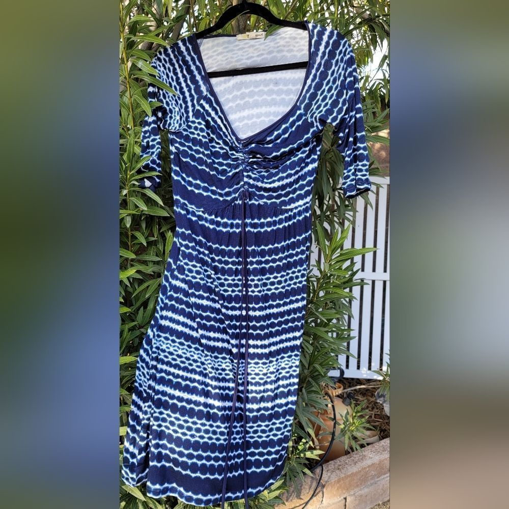 Nwt Navy Blue Print Dress